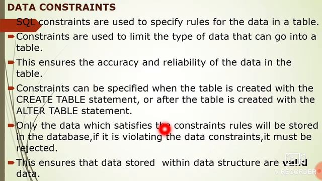 ORACLE BCA 5 UNIT 3 INBUILT FUNCTIONS, DATA CONSTRAINTS смотреть онлайн