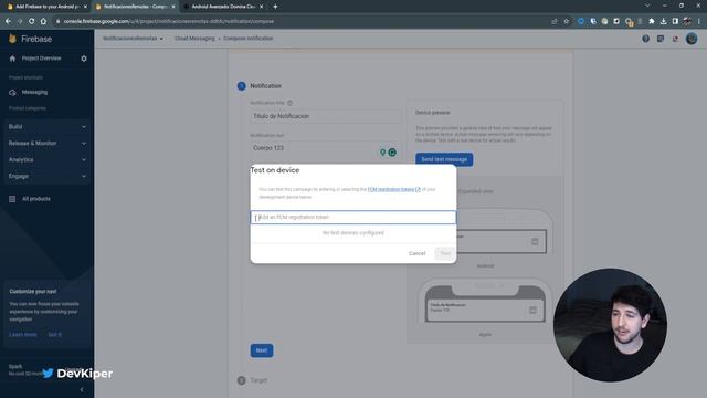 Enviar Notificaciones Remotas con Firebase Cloud Messaging (FCM) en Android смотреть онлайн