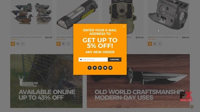 BigHunt - Hunting Gear and Supplies Magento Theme TMT | Free Template смотреть онлайн