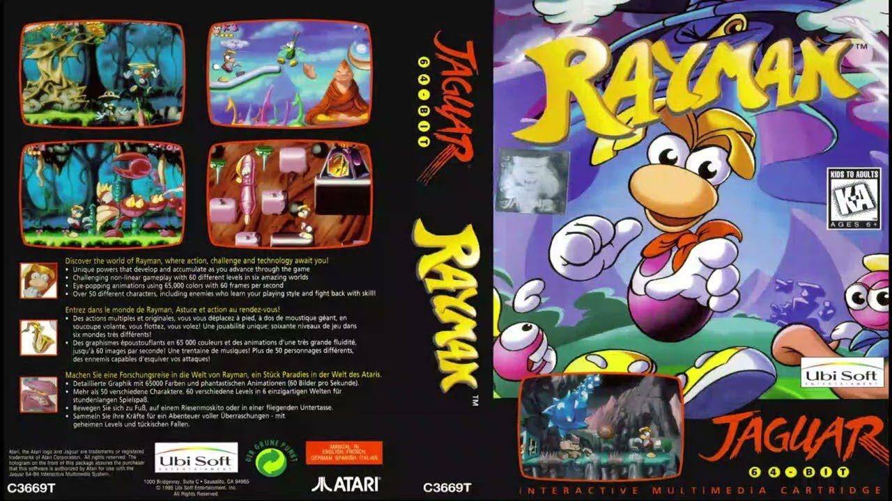Rayman на приставке Atari Jaguar #atari #jaguar #rayman