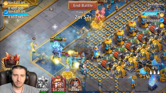 ПРОКАЧАЛ ИДЕАЛЬНОГО БИГФУТА С СС+СО \ БИТВА ЗАМКОВ \ CASTLE CLASH смотреть онлайн