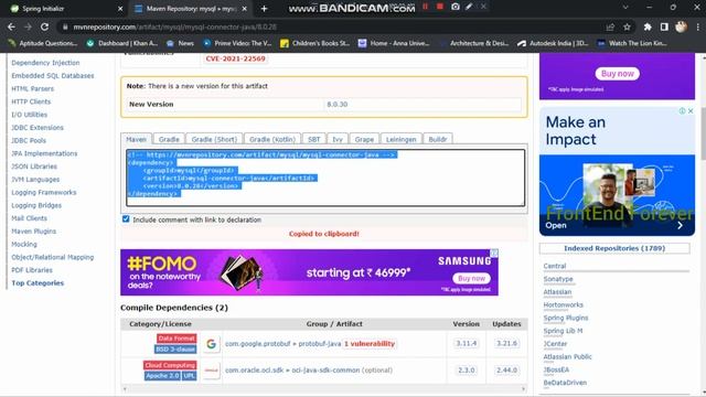Adding Dependencies From Maven Repository In Spring Boot | Spring Boor Project Tutorial | смотреть онлайн