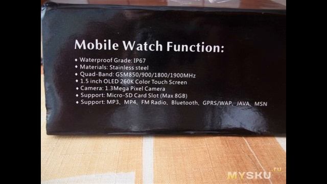 W818 Waterproof Watch Mobile Phone, Single Sim, Water Proof Grade IP67 | #Обзор смотреть онлайн