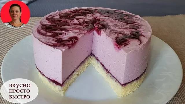 Муссовый черничный торт ✧ Нежный и невероятно вкусный ✧ Пошаговый рецепт смотреть онлайн