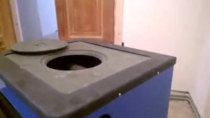 Котёл твердотопливный с плитой