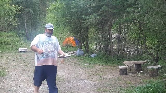 23. Дорога Гуниб-Дербент.Шашлык и кофе в горах. Лепёшка из печи. Путешествие на Сев. Кавказ 2022г смотреть онлайн