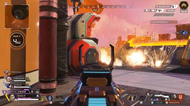 Mad Maggie Aggressive Gameplay Ranked Season 20 Breakout Apex Legends смотреть онлайн