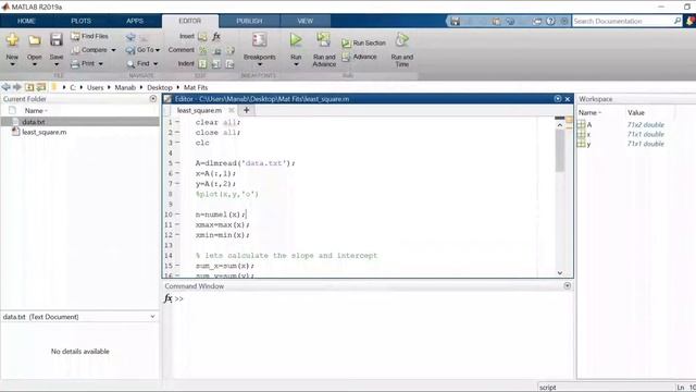 Linear fitting in Matlab | The method of least squares | Part 2 смотреть онлайн