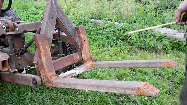 Минитрактор переломка 4х4 Вилы задней навески garden tractor смотреть онлайн