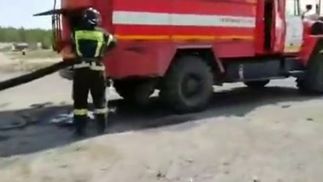 Забор воды пожарным автомобилем смотреть онлайн