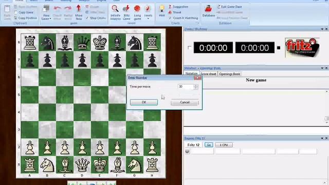 Fritz12 - How To Play A Casual Game In The Fritz12 Interface (the 