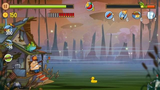 Swamp Attack ТОЛСТОПУЗИК ПРОТИВ БОЛОТНЫХ МОНСТРОВ Мультяшная игра про АТАКУ НА БОЛОТЕ от Мобика смотреть онлайн