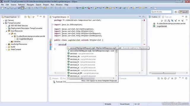 creation d'une servlet et web.xml смотреть онлайн