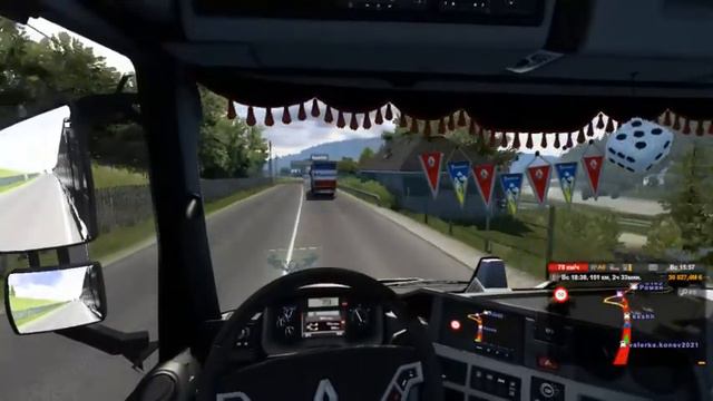Euro Truck Simulator 2 Версия 1.44.1.9 Катаю в четыре прицепа в конвои первая серия смотреть онлайн
