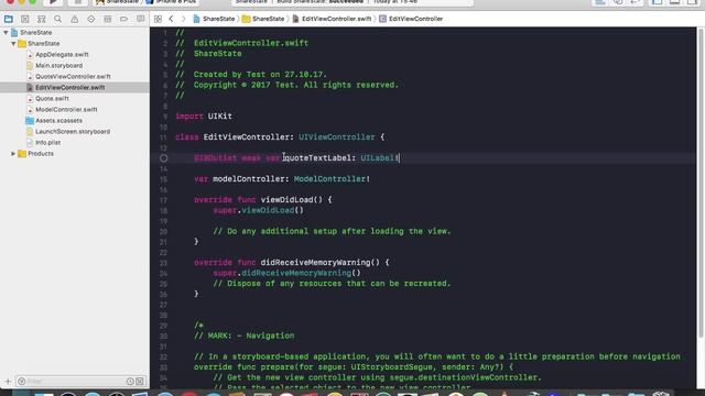 iOS11 - Swift 4 - Правильная передача состояния между View Controllers смотреть онлайн