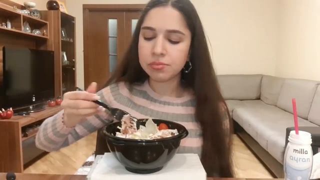 ДОНЕР И САЛАТ ЦЕЗАРЬ/MUKBANG НЕ ASMR смотреть онлайн