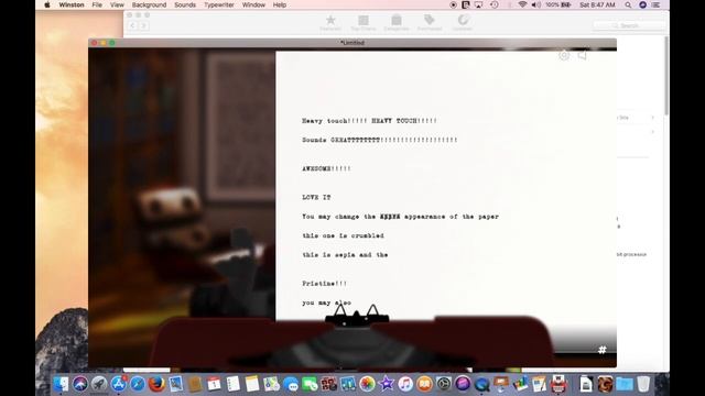 AWESOME Typewriter Simulator on macOS смотреть онлайн