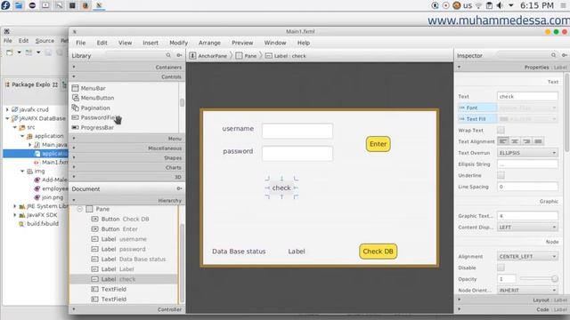 4 JAVA FX and MySQL employee project смотреть онлайн