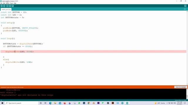 Arduino 'digitalwrite' was not declared in this scope смотреть онлайн