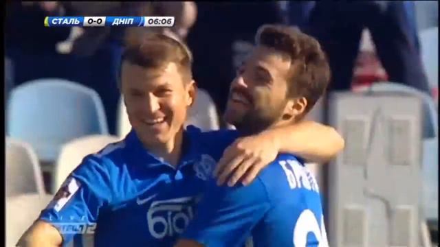 Сталь 0:6 Днепр. Гол Ротань! ЧЕМПИОНАТ УКРАИНЫ ПО ФУТБОЛУ, 11-й тур. 17.10.2015 смотреть онлайн
