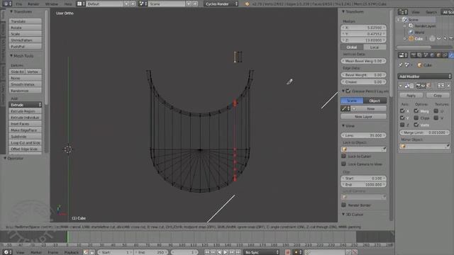 Blender 2.79b - mesh modelling LEGO minifigure pt. 4 - pelvis смотреть онлайн