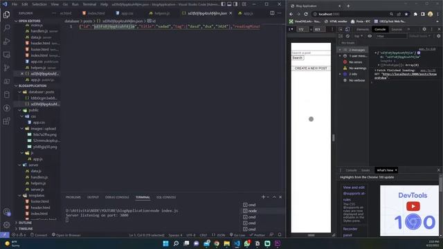 Node js BLOG APP - CRUD and image upload | Node JS Tutorial Part 3 смотреть онлайн