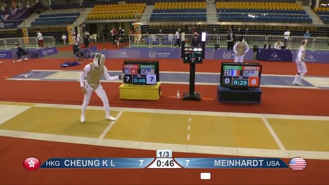 Doha 2021 SMF - L16 - Cheung HKG v Meinhardt USA смотреть онлайн