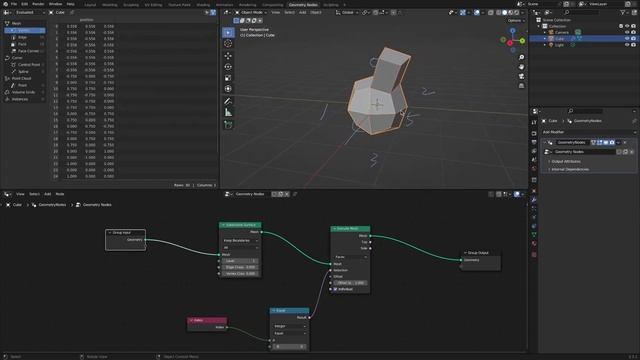 Selection of Faces using Capture Attribute node (Blender) смотреть онлайн