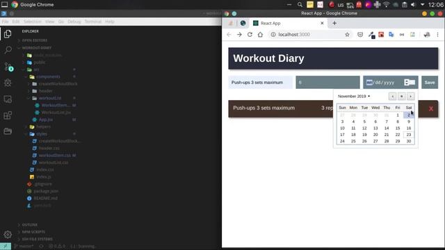 Build a Workout Diary App with React #5 | Show a progress смотреть онлайн