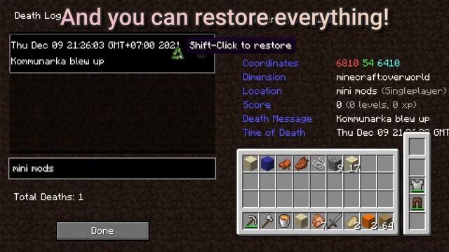 3 Best Helpful Mods For Minecraft 1.18 - Top 3 Fabric Mods (QoL) - New December 2021 Mods смотреть онлайн