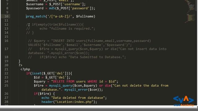 Validate string patterns using regex | Learn PHP in Hindi Urdu | vishAcademy смотреть онлайн