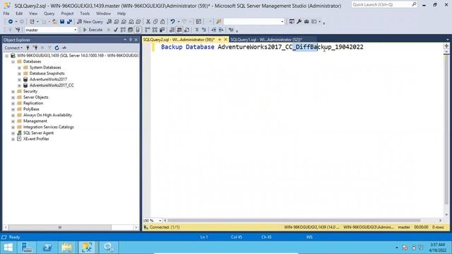 Taking Sql Database Differential Backups смотреть онлайн