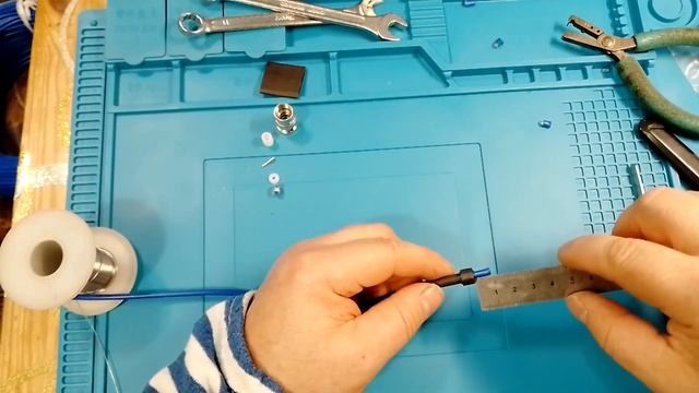 пайка разъёма Amphenol b1141a1-n на кабель рк 50-2-110а смотреть онлайн