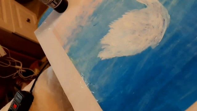 РИСУНОК ДВУХ ЛЕБЕДЕЙ. ОЦЕНИТЕ МОЁ ТВОРЧЕСТВО. смотреть онлайн