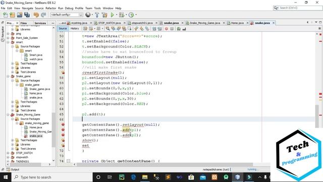 3. Develop Snake Game In Java Part-03 step by step смотреть онлайн