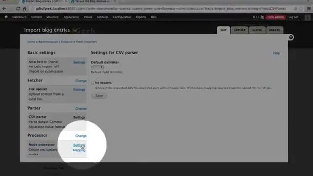 144. Verifying and adjusting our blog entry feeds importer settings (a Drupal how-to) смотреть онлайн