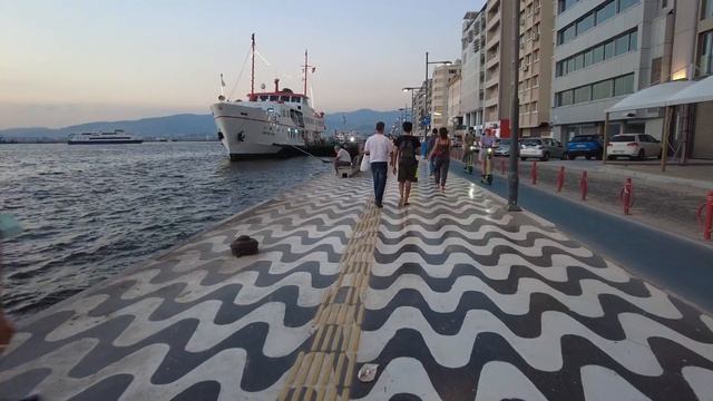 Izmir KONAK To ALSANCAK Walking Tour | Turkey 2021 | 4K UHD 60fps смотреть онлайн