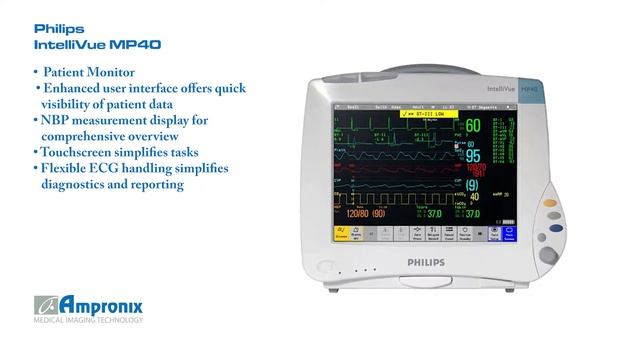 Philips IntelliVue MP40 Patient Monitor Sales | Service | Repair | Exchange | Replacement смотреть онлайн