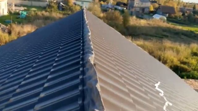 Аэроэлемент на конек, - монтаж!