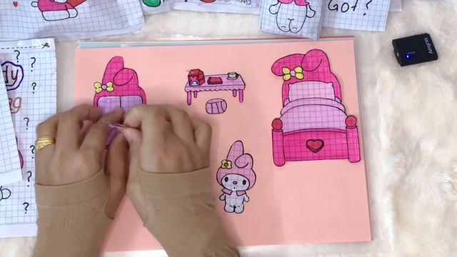 Sanrio My Melody Blind Bag. #sanrio #mymelody  #diy #blindbag #craft #unboxing #papercraft #asmr