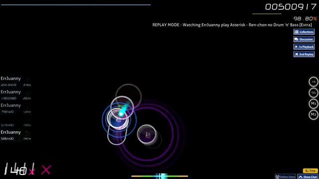 Osu! | Asterisk - Ren-chon no Drum 'n' Bass | Extra 172pp смотреть онлайн
