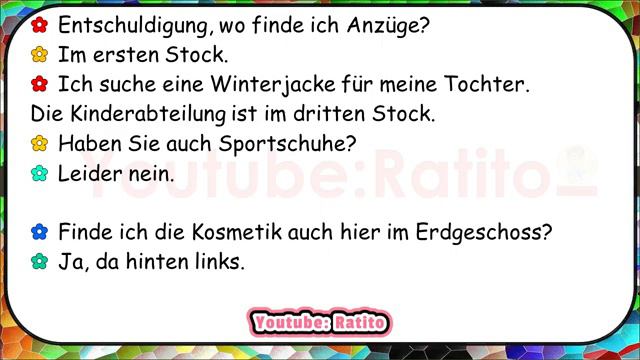 A2 Deutsch Hören Lernen 1.17