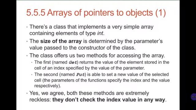 Copy constructor/array of pointers to objects/class composition смотреть онлайн