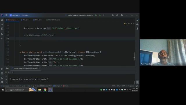 2023 Java Training Session 70 java.nio.file.Files Create directory file Write Read Copy Delete file смотреть онлайн