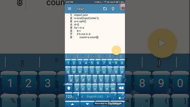 Count the frequency of list elements using dictionary in python ?? смотреть онлайн