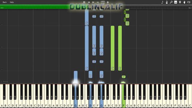 Super Mario 64 - Merry-Go-Round Theme Piano Tutorial Synthesia смотреть онлайн