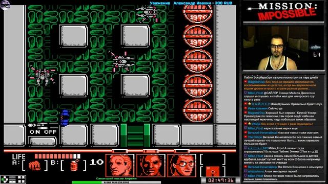 Mission: Impossible прохождение (U) | Игра на (Dendy, Nes, Famicom, 8 bit) Konami 1990 Стрим RUS смотреть онлайн