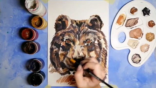 КАК НАРИСОВАТЬ МЕДВЕДЯ? РИСУЕМ МЕДВЕДЯ. смотреть онлайн