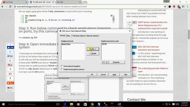 Fix SQL error: 26 - A network-related error occurred in SQL Server смотреть онлайн