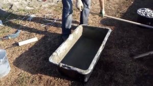 6. Как замесить бетон вручную, пропорции бетона М200 в ведрах, заливка ленточного фундамента